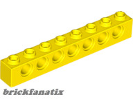 Lego TECHNIC BRICK 1X8, Ø4.9, Yellow