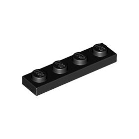 Lego Plate 1 X 4, Black