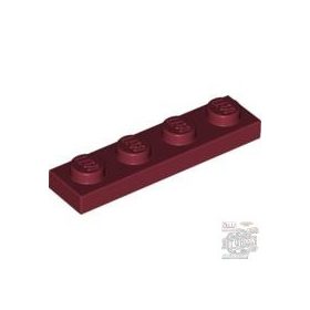 Lego Plate 1 X 4, Dark red