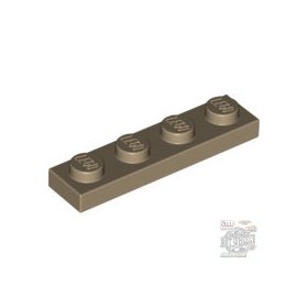 Lego Plate 1 x 4, Dark tan