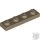 Lego Plate 1 x 4, Dark tan