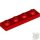 Lego PLATE 1X4, Bright red