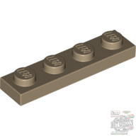 Lego Plate 1x4, Dark tan