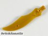 Lego Minifigure, Weapon Sword Curved Blade with Bar, Pearl gold