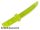 Lego Minifigure, Weapon Knife with Flat Hilt End and Curved Blade, Cross Hatched Grip, Trans-Neon green