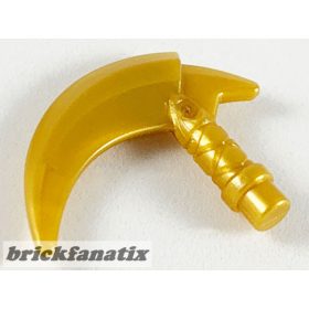 Lego Minifigure, Weapon Hook with Bar, Pearl gold