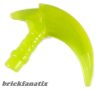 Lego Minifigure, Weapon Hook with Bar, Trans-Neon green