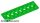 Lego Technic Plate 2 x 8 with 7 Holes, Bright green