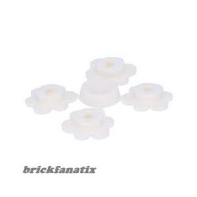 Lego Plant Flower Small, 4 on Sprue, White