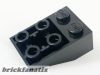 Lego ROOF TILE 2X3/25° INV., Black