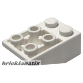   Lego Slope Inverted 33 3 x 2 with Flat Bottom Pin and Connections between Studs, White
