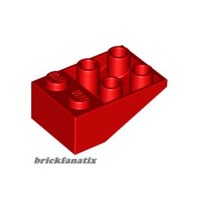 Lego ROOF TILE 2X3/25° INV., Bright red