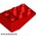 Lego ROOF TILE 2X3/25° INV., Bright red