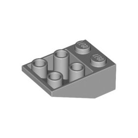 Lego ROOF TILE 2X3/25° INV., Light grey