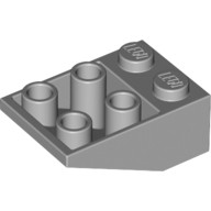 Lego ROOF TILE 2X3/25° INV., Light grey