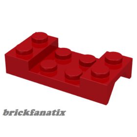Lego Vehicle, Mudguard 2 x 4 with Arch Studded, Red