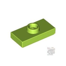 Lego PLATE 1X2 W. 1 KNOB, Bright yellowish green