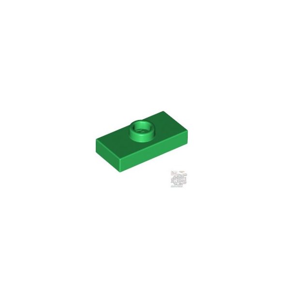 Lego Plate 1X2 W. 1 Knob, Green
