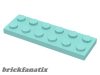 Lego Plate 2 X 6, Aqua