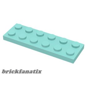 Lego Plate 2 X 6, Aqua