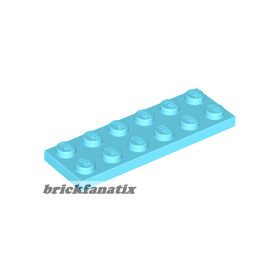 Lego Plate 2 x 6, Medium azure