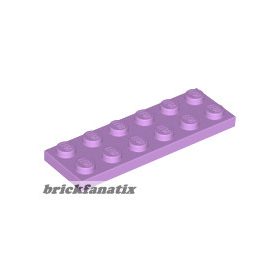 Lego Plate 2 X 6, Medium levander