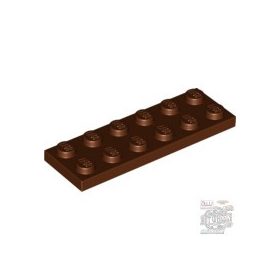 Lego Plate 2 X 6, Reddish brown
