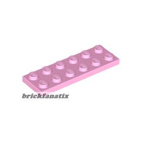 Lego Plate 2 X 6, Bright pink
