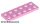Lego Plate 2 X 6, Bright pink