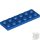 Lego Plate 2x6, Bright blue