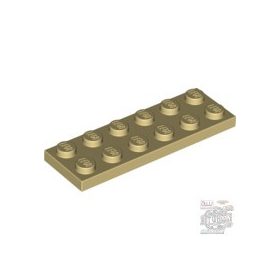 Lego Plate 2X6, Tan