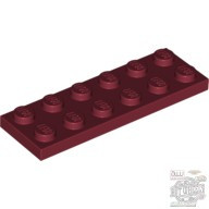 Lego PLATE 2X6, Dark red