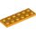 Lego PLATE 2X6, Flame yellowish orange