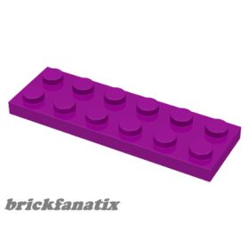 Lego Plate 2X6, Purple