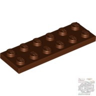 Lego Plate 2X6, Reddish brown