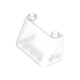 Lego Windscreen 2 x 4 x 2, Transparent clear