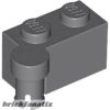 Lego HINGE 1X2 UPPER PART, Dark grey