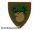 Lego Minifigure, Shield Triangular Short with Forestmen Elk / Deer Head on Green Background Pattern