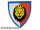 Lego Minifigure, Shield Triangular with Lion Head, Red and White Background Pattern