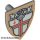 Lego Minifigure, Shield Triangular with Red St. George's Cross and Helmet with Face Grille Pattern