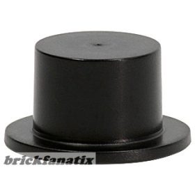 Lego figura Headgear Hat, Top Hat, Black