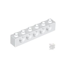 Lego Technic Brick 1X6 Ø4.9, White
