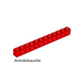 Lego TECHNIC BRICK 1X12, Ø4.9, Red