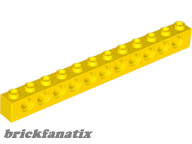 Lego TECHNIC BRICK 1X12, Ø4.9, Yellow