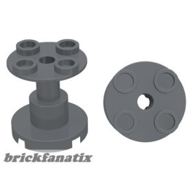 Lego Support 2 x 2 x 2 Stand with Complete Hole, Dark grey