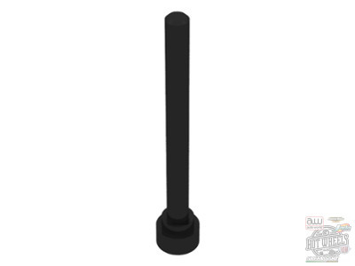 Lego Antenna 4H Flat top, Black