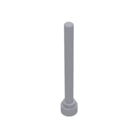 Lego Antenna 4H Flat top, Light bluish gray