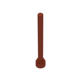 Lego Antenna 4H - Flat Top, Reddish brown