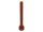 Lego Antenna 4H - Flat Top, Reddish brown