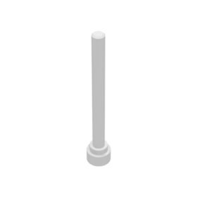 Lego Antenna 4H - Flat Top, White